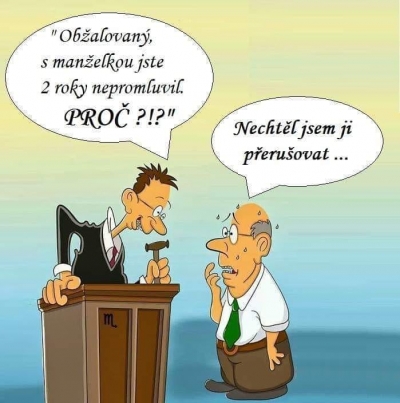 Soudce se pt&aacute; manžela